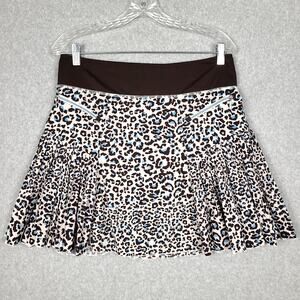 GG Blue Luxe Golf Skirt Womens Size Medium‎ Skort Animal Print Refined Caddy